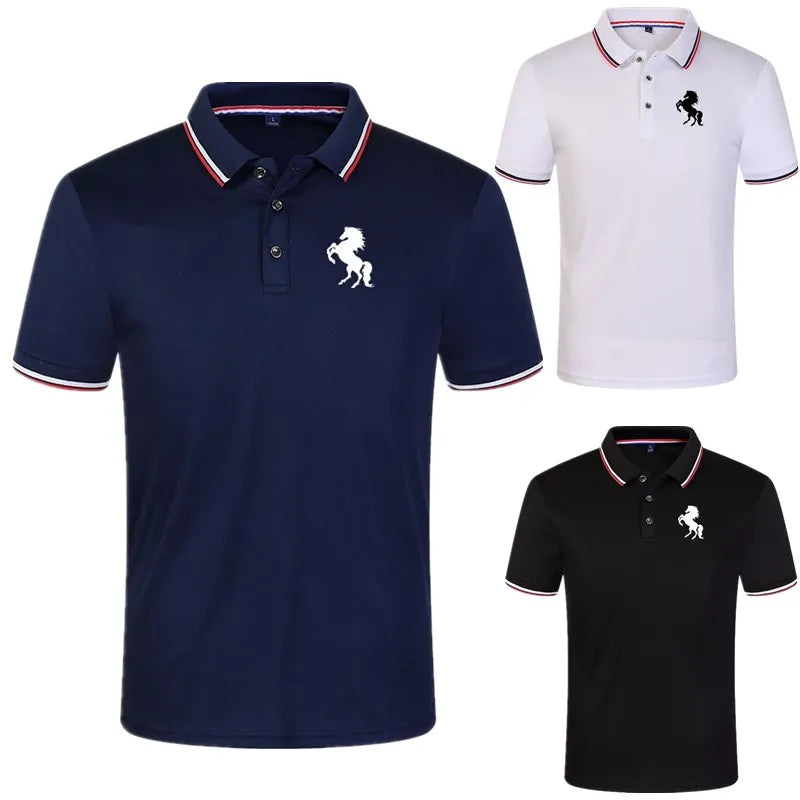 2021 Men's Short Sleeve Polo Shirt Fashion Casual Polo Shirt Vedee