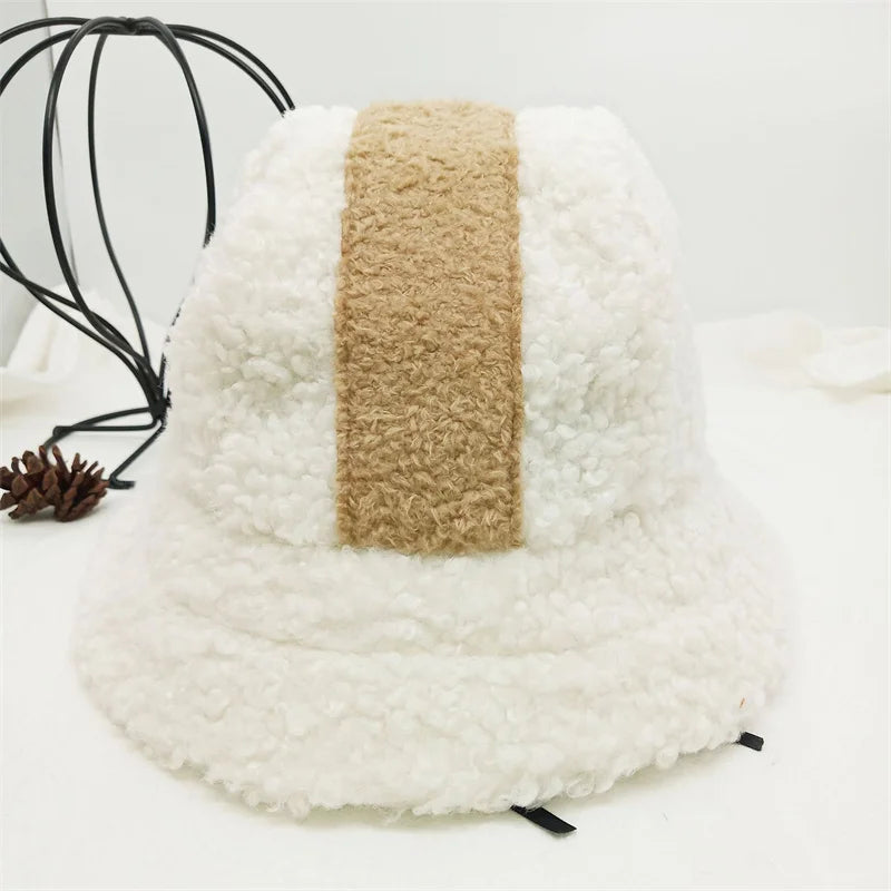 Winter Appa Faux Fur Fluffy Bucket Hats Women Outdoor Warm Sun Hat Soft Velvet Furry Fisherman Cap Girl Fashion Panama Cap Vedee