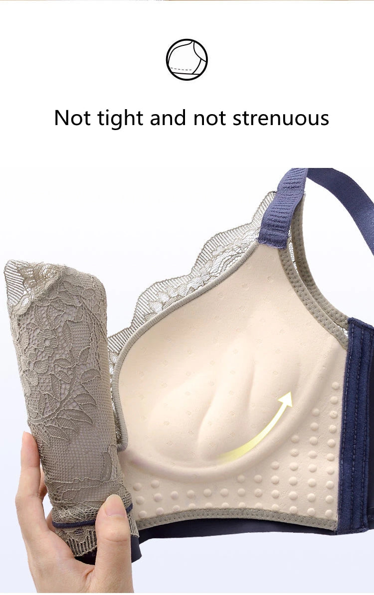 Sexy Lace Seamless Women's Underwear, Small Breasts Gather, No Rims, Women's Bra, Push Up, Comfortable Running, Shockproof Women Vedee