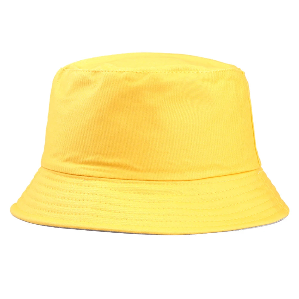 2022 new portable fashion sexy solid color folding fisherman sun hat outdoor men and women bucket cap multi-season cap Vedee