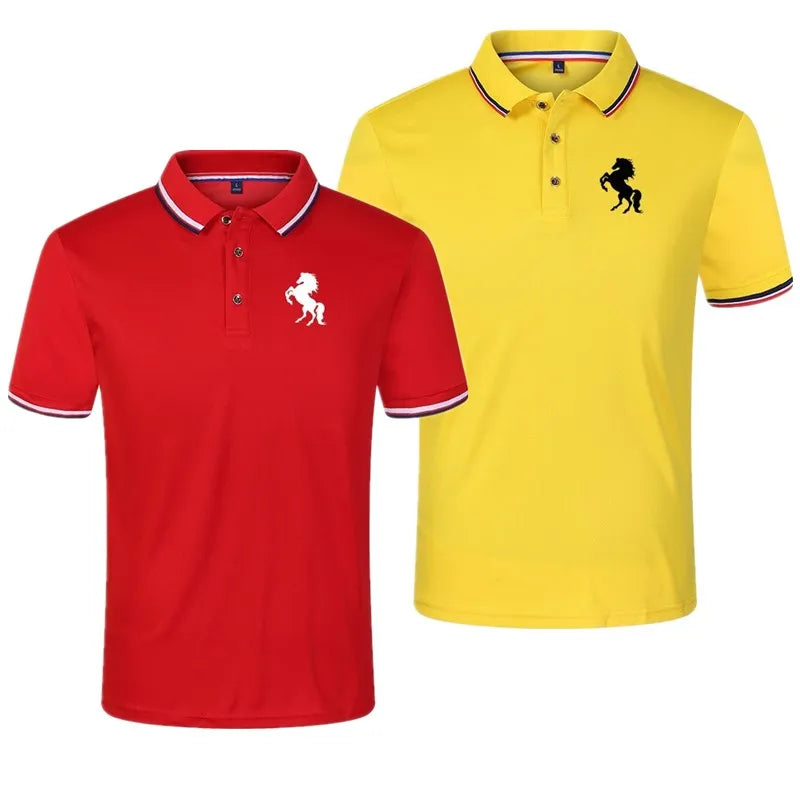 2021 Men's Short Sleeve Polo Shirt Fashion Casual Polo Shirt Vedee