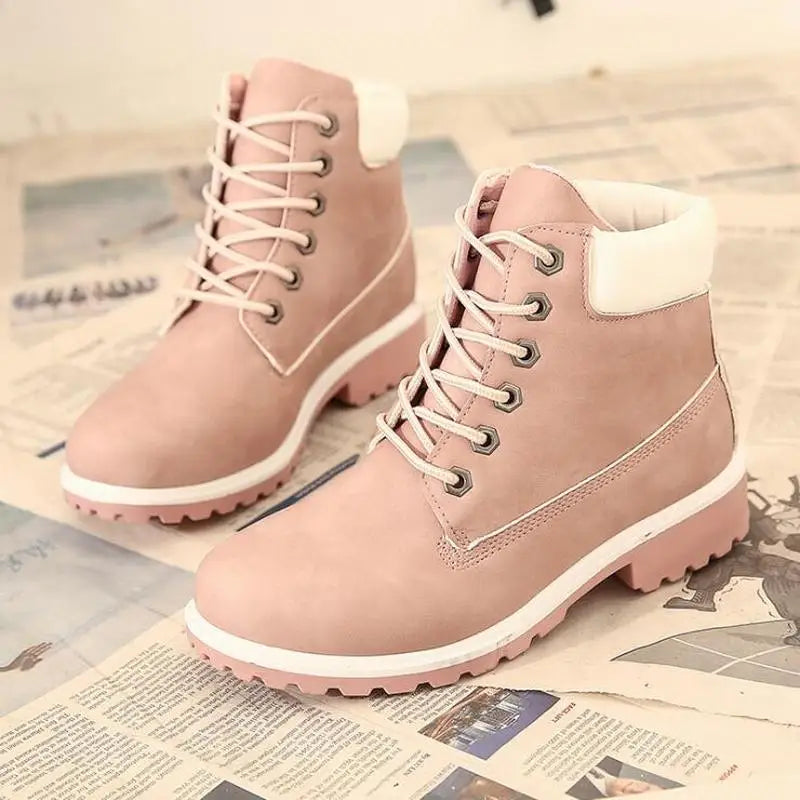 2022 High Quality Brand Winter Women Boots Snow Boots Woman Shoes Plus Size Ankle Riding Motorcycle Boots Ladies Casual Shoes Vedee