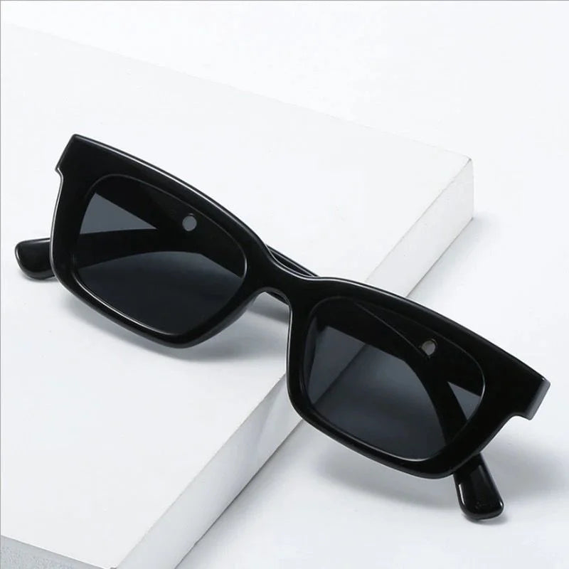 Classic Vintage Square Sunglasses Woman Small Frame Sun Glasses Female Retro Black Fashion Personality Cat Eye Oculos De Sol Vedee