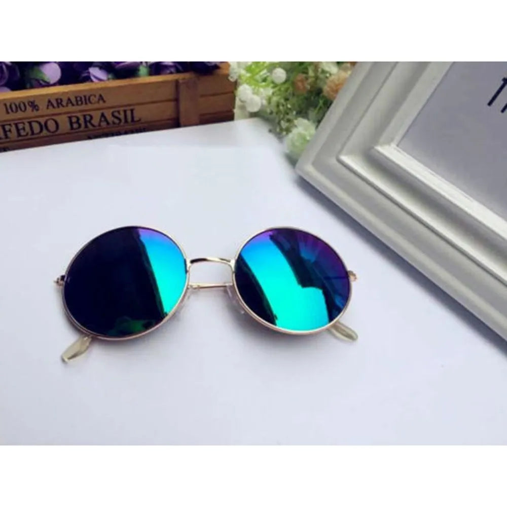 Fashion Retro Round Sunglasses Ladies European And American Trend Eyewear Metal Frame Jelly Glasses Wholesale 2023 New Vedee