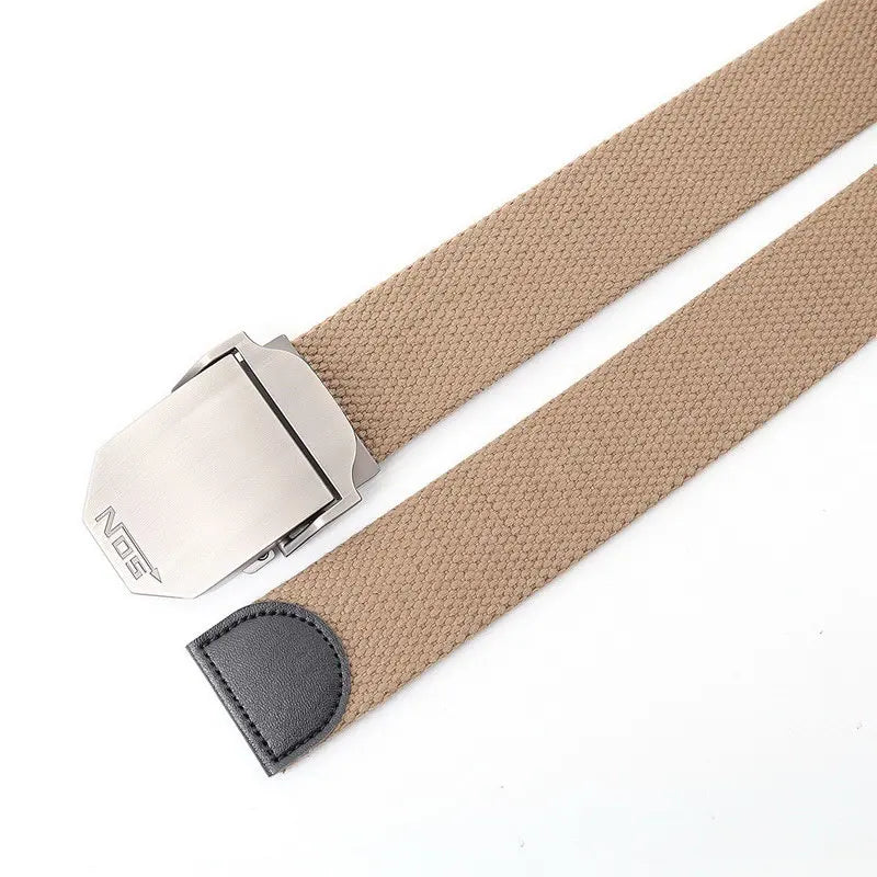 Mens Metal Slide Buckle Waist Belts Breathable Canvas Army Military NOS Concise Fashion Unisex Jeans Accessories Women Leisure Vedee