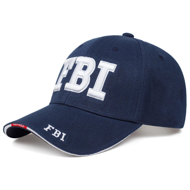 New Fashion Baseball Hat Adjustable Unisex Fbi Letter Embroidery Outdoor Casual Caps Hip Hop Gorras Gift for Girlfriend Vedee