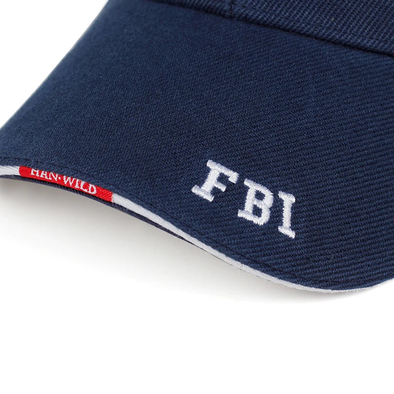 New Fashion Baseball Hat Adjustable Unisex Fbi Letter Embroidery Outdoor Casual Caps Hip Hop Gorras Gift for Girlfriend Vedee