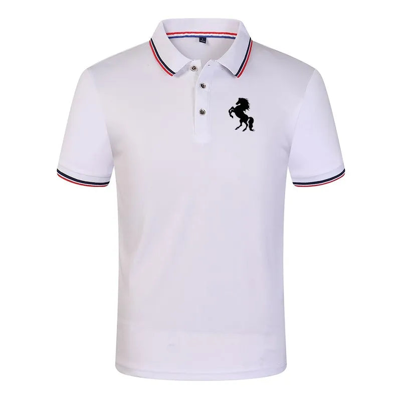 2021 Men's Short Sleeve Polo Shirt Fashion Casual Polo Shirt Vedee