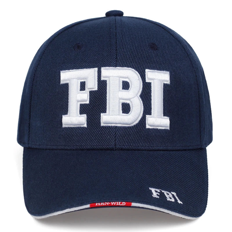 New Fashion Baseball Hat Adjustable Unisex Fbi Letter Embroidery Outdoor Casual Caps Hip Hop Gorras Gift for Girlfriend Vedee