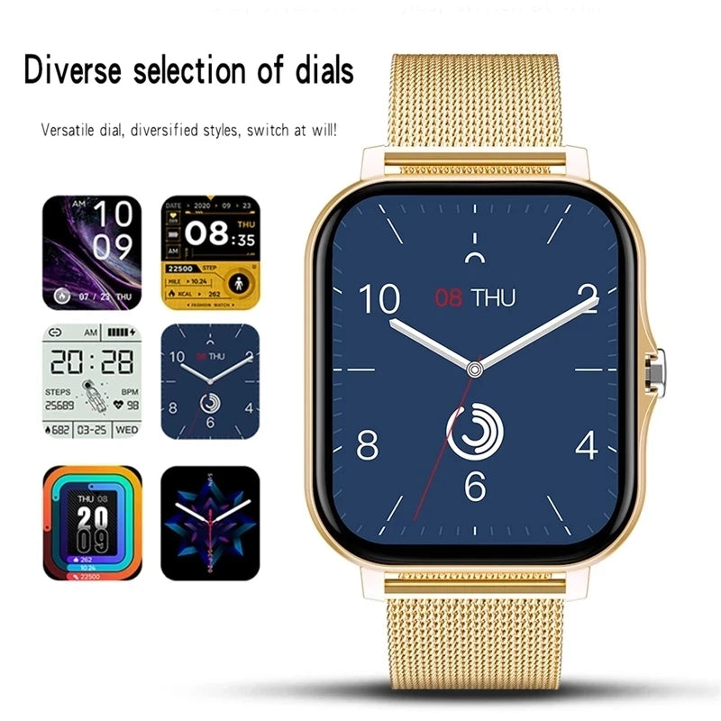 2024 Smart Watch For Men Women Gift 1.69' Full Touch Screen Sports Fitness Watches Bluetooth Calls Digital Smartwatch Wristwatch Vedee