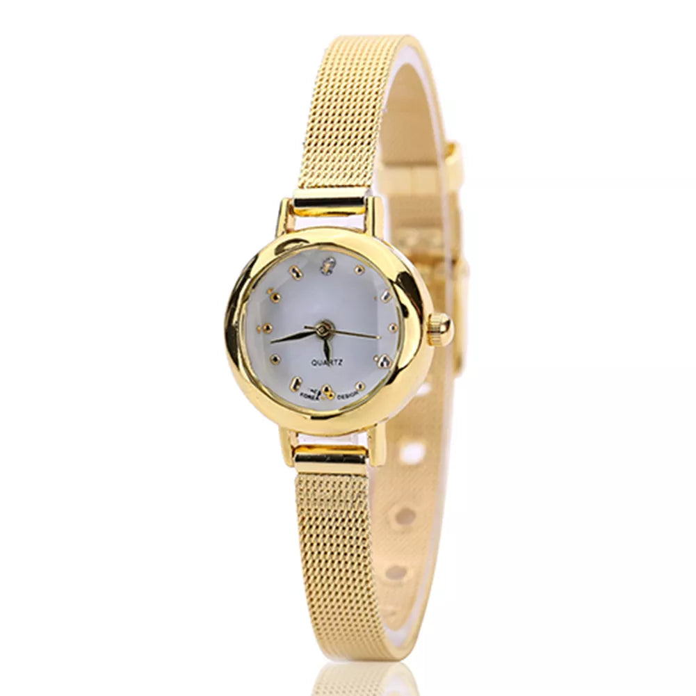 HOT SALES!!! Women's Fashion Mesh Fine Alloy Band Rhinestone Dial Quartz Bracelet Wrist Watch Wholesale Dropshipping New Arrival Vedee