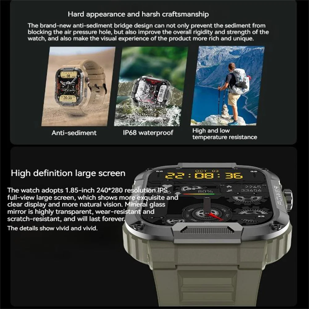 Mk66 Smart Watch Outdoor Bluetooth-compatible Call Music Play Heart Rate Monitor Health Sports Bracelet For Android IOS IPhones Vedee