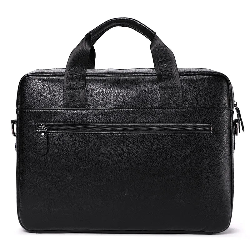 BULLCAPTAIN Men's Briefcase Genuine Leather Casual Computer Bag Retro Leather One Shoulder Messenger Handbag Men's Models Vedee