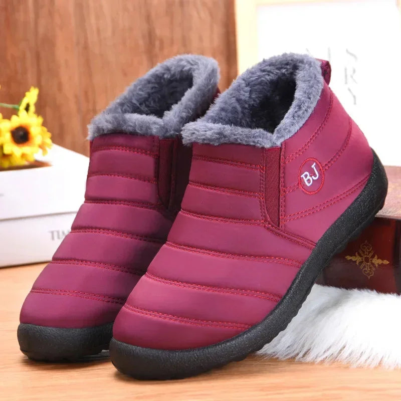 Women Boots Slip On Winter Boots Trend  Winter Shoes For Women Booties Short Waterproof Snow Fur Boots Ankle Bota Feminina 2024 Vedee