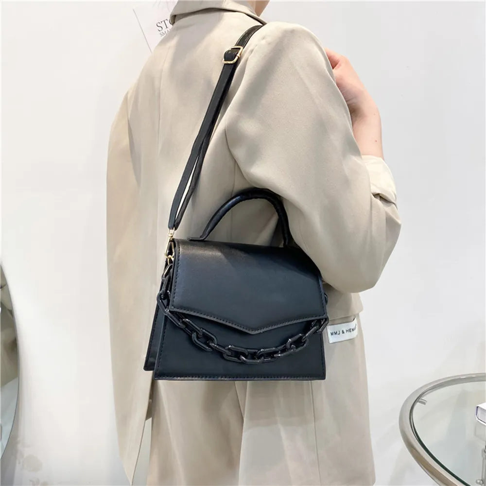 Women's Bag Chain Small Square Bag 2023 New Fashion Crossbody Shoulder Messenger Bag Summer Trendy Female Handbag Candy Color Vedee