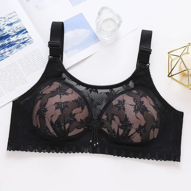 Thin Section Large Size Sexy Push Up Bras Anti-sagging Belly Breast Wipe Women's Underwear High-grade Brassiere Ropa De Mujer BH Vedee