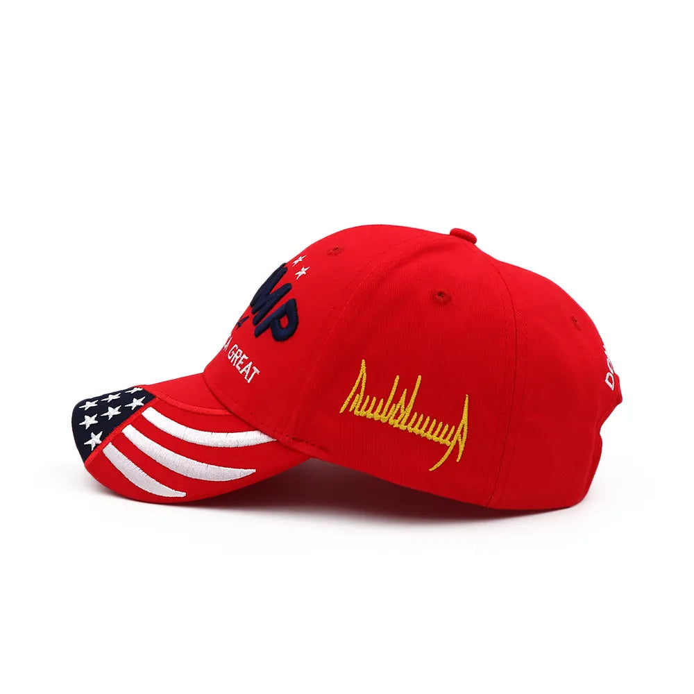 Stylish Donald Trump 2024 Cap USA Baseball Caps Keep America Great Snapback President Hat Embroidery Fashion Unisex Sunshade Hat Vedee