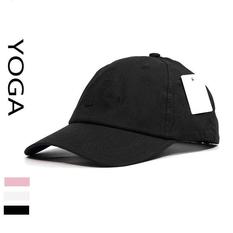 Embroidery Logo Yoga Cap Baseball Cap Men and Women Sunscreen Sunshade Hat Beach Cap Sports Cap Outdoor Casual Fashion Cap Vedee