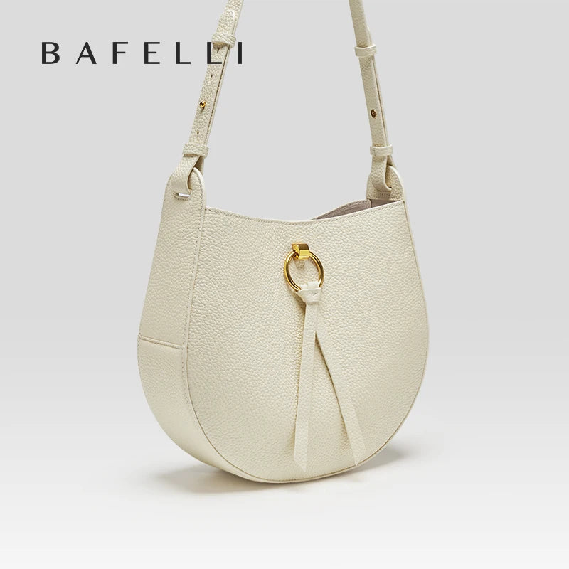 BAFELLI 2023 LUXURY BRAND NEW WOMEN'S BAG LEATHER SANDLE MESSAGE HANDBAG SHOULDER RETRO STYLE FASHION CROSSBODY VINTAGE Vedee