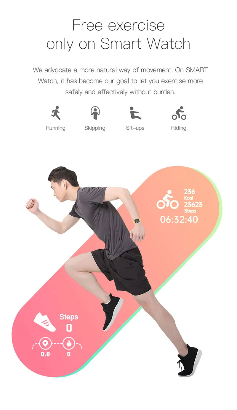 Color Screen Smart Fitness Bracelet D20 Macaron Y68 Health Heart Sleep Tracker Sports Watch For Men Women Xiaomi Andriod IOS Vedee