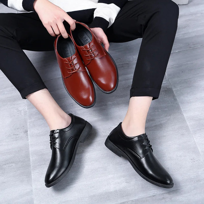 Men Dress Shoes Original Men's Leather Casual Fomer Designer Suit Business Shoes for Free Shipping 2023 Moccasin Shoe To Wear Vedee