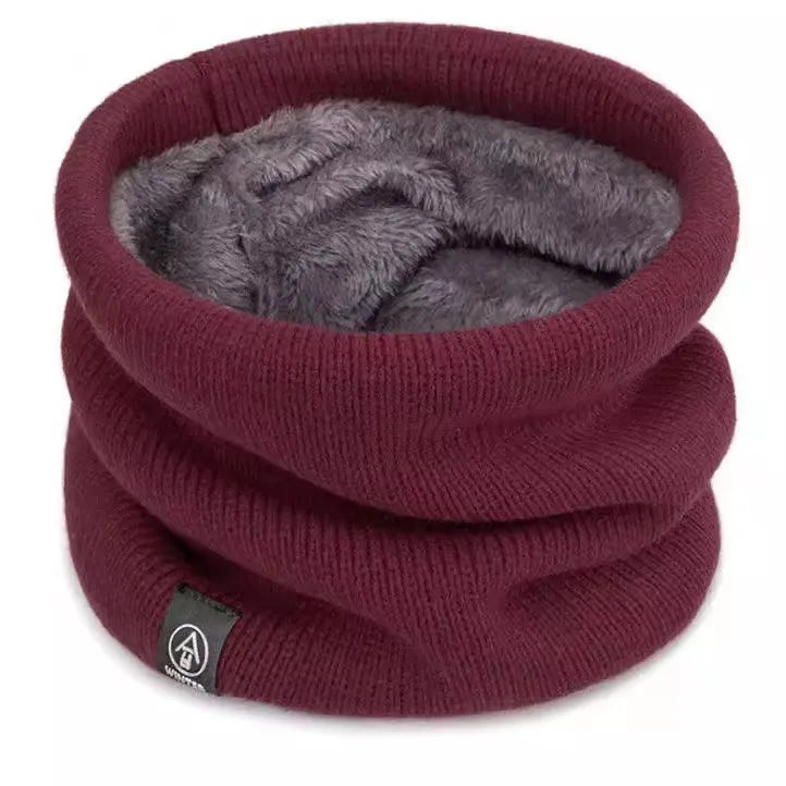 2023 Fashion Women Knitted Scarf Solid color Cashmer Winter Snood Scarves Lady Warm Wool Fur Thick Unisex Men Neck Scarfs Ring Vedee