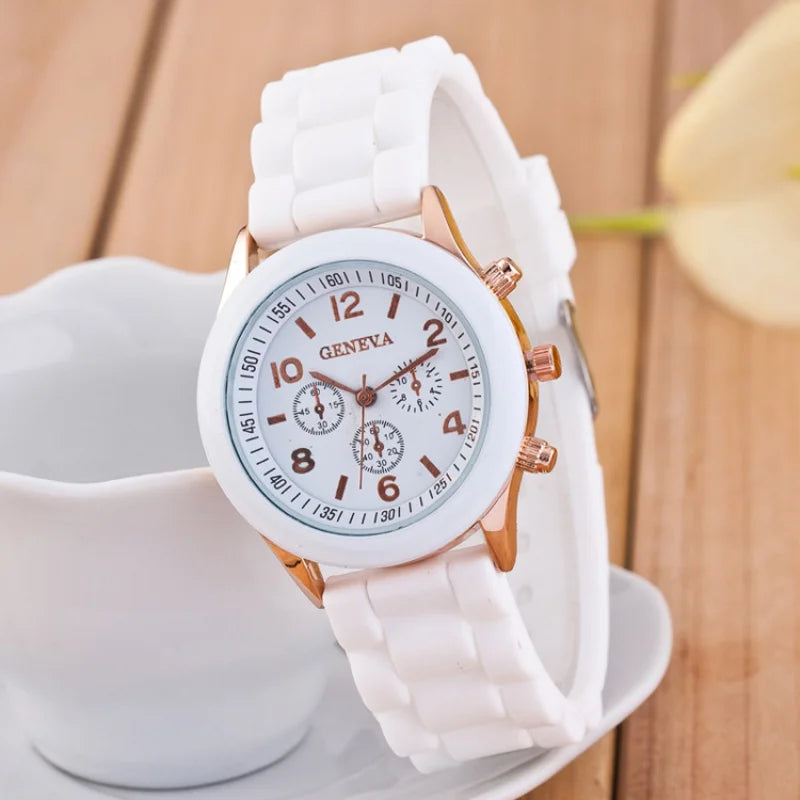 Women Watches 2023 New Fashion Luxury Brand Women's Watch Silicone Strap Quartz Wrist Watch For Female Relogio Feminino Zegarki Vedee