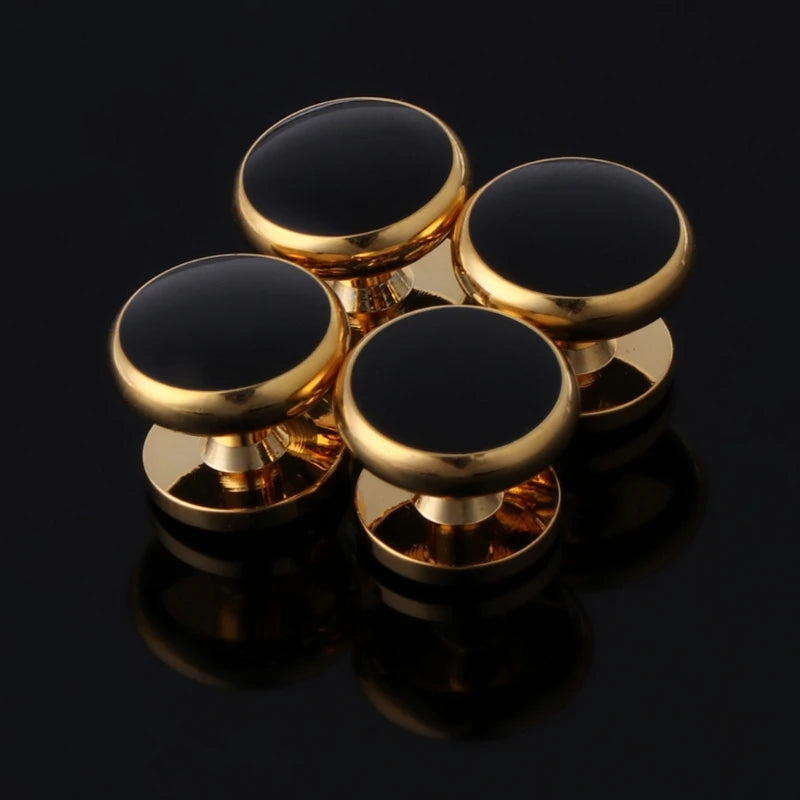 6 Pcs Men's Tuxedo Cufflinks Formal Costume Shirt Studs Cuff Links Set Drop Shipping Vedee