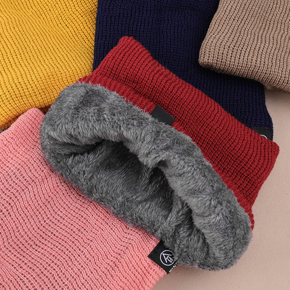 2023 Fashion Women Knitted Scarf Solid color Cashmer Winter Snood Scarves Lady Warm Wool Fur Thick Unisex Men Neck Scarfs Ring Vedee