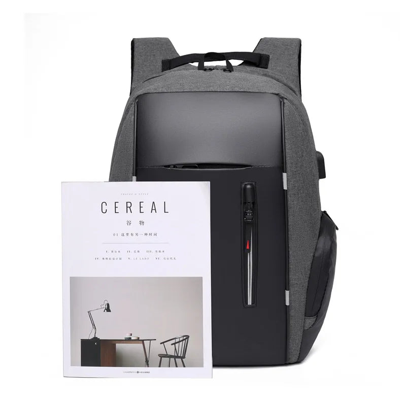 Men's Large Capacity Backpack Laptop Backpack Business Leisure Middle School Student Backpack with USB Charging Port Vedee