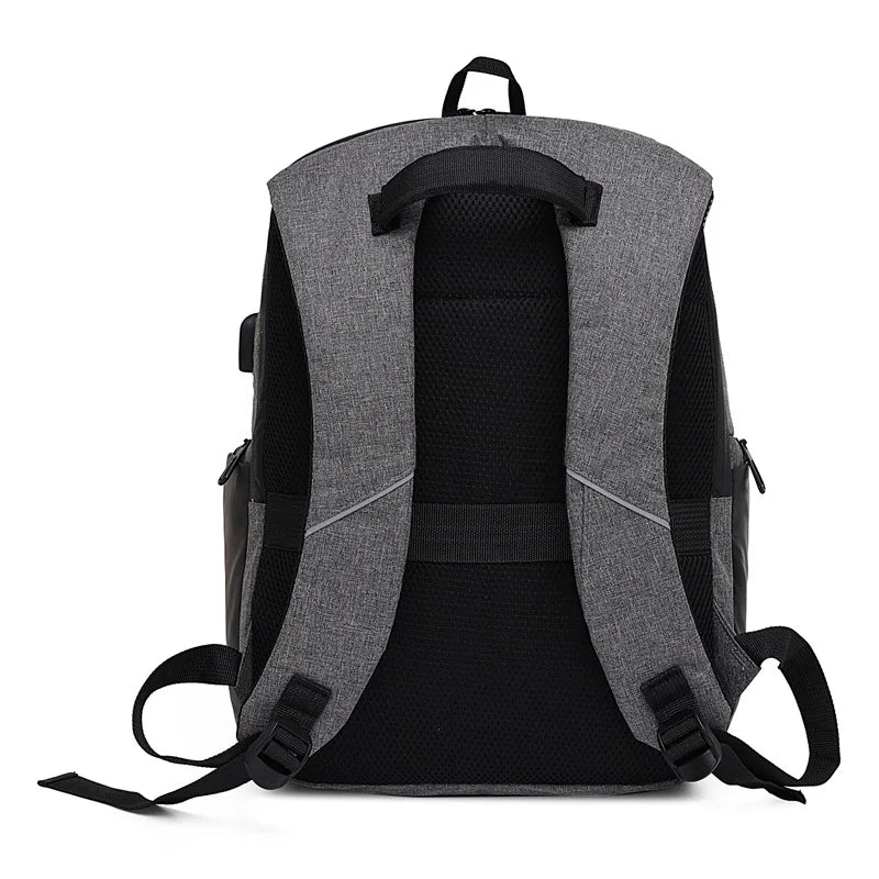 Men's Large Capacity Backpack Laptop Backpack Business Leisure Middle School Student Backpack with USB Charging Port Vedee