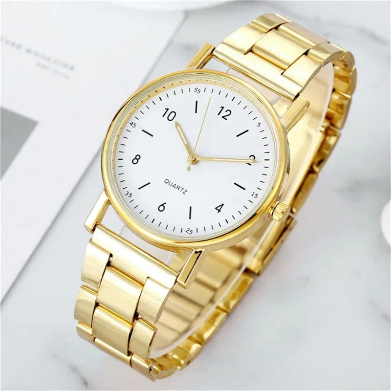 Luminous Watches Luxury Women's Watches Reloj Mujer Simple Quartz Wristwatches Stainless Steel Watch Reloj Часы Женские Наручные Vedee