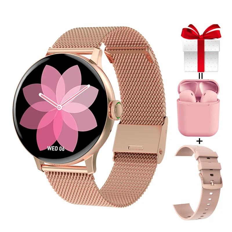 Smart Watch Supports Hebrew Waterproof IP68 Women's Wristwatch 2021 Answer Call Whatsapp Notification Remote Music Smartwatch Vedee