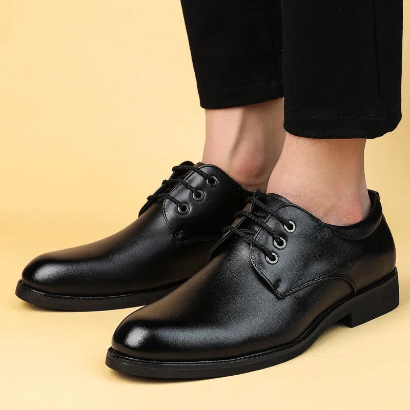 Men Business Shoe Formal Leather Shoe for Men Korean Version Casual Shoe Men Dress Shoe Zapato Para Hombres De Vestir Chaussure Vedee