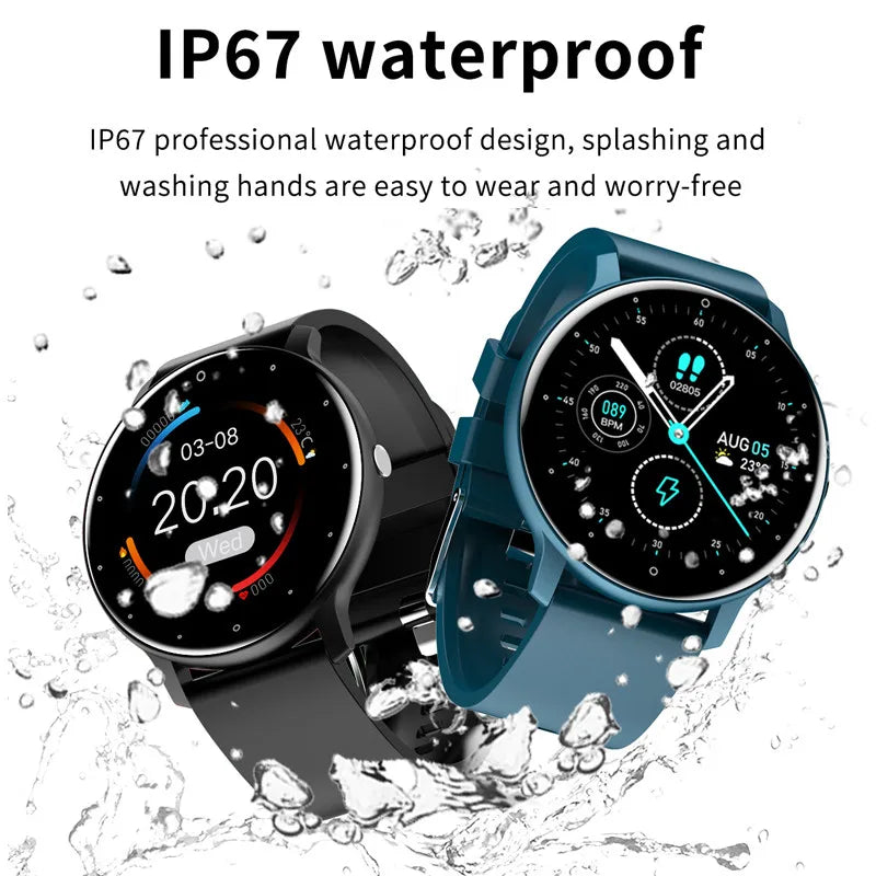 Men Smart Watch Full Touch Screen Digital Fitness Tracker IP68 Waterproof Sports Smartwatch for Women Xiaomi Huawei Phones 2023 Vedee