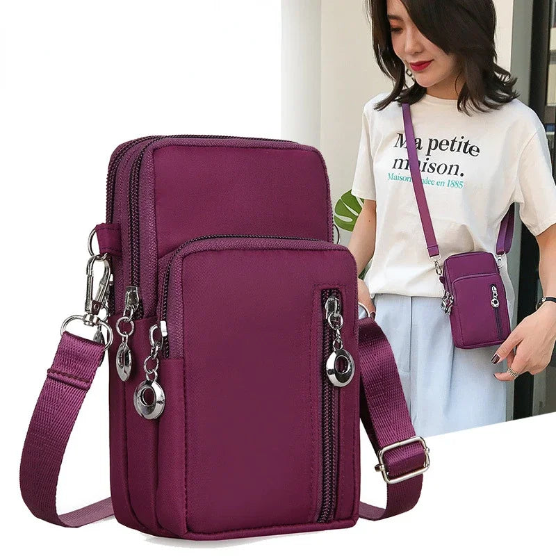 New Fashion Mobile Phone Bag Women's Messenger Bag All-match Mini Small Crossbody Bag Hanging Neck Coin Purse Vertical Handbag Vedee