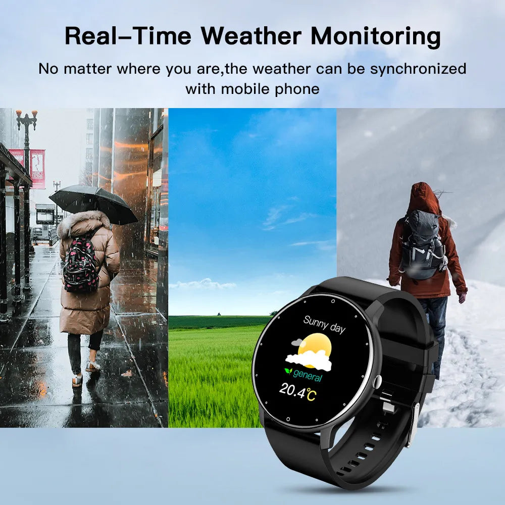 Men Smart Watch Full Touch Screen Digital Fitness Tracker IP68 Waterproof Sports Smartwatch for Women Xiaomi Huawei Phones 2023 Vedee