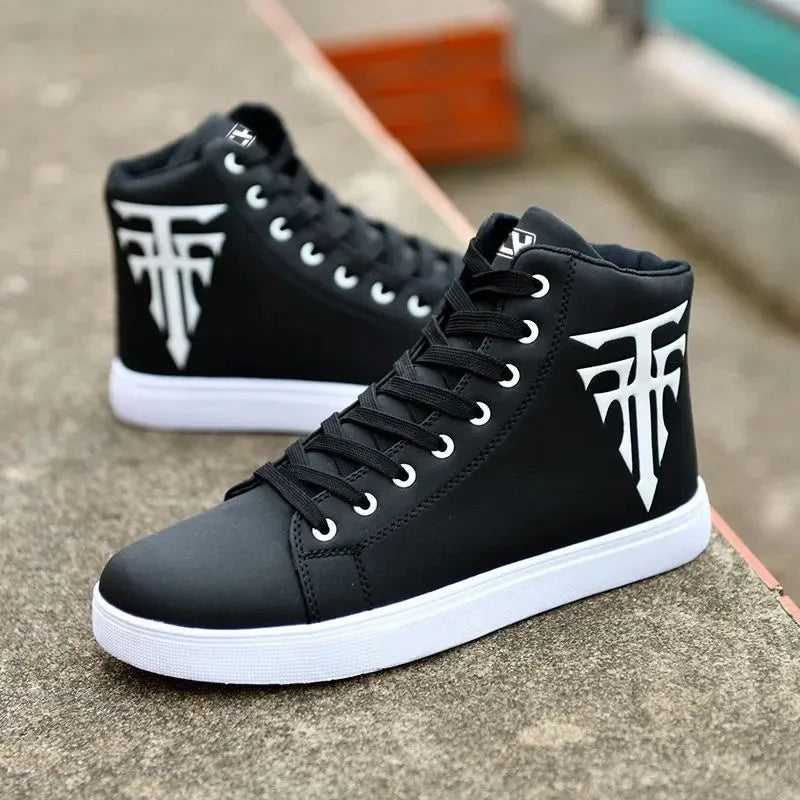 Sneakers Man Vulcanized Sneakers Male Comfortable High Top Shoes Men Autumn Spring 2023 Fashion Mens Shoes Vulcanize Shoes2024 Vedee