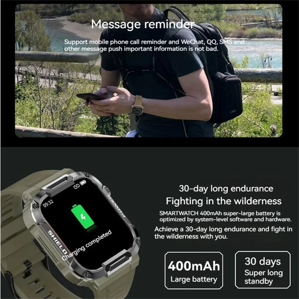 Mk66 Smart Watch Outdoor Bluetooth-compatible Call Music Play Heart Rate Monitor Health Sports Bracelet For Android IOS IPhones Vedee