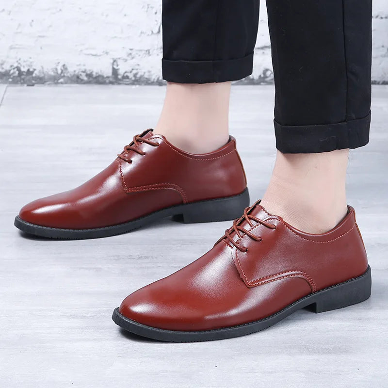 Men Dress Shoes Original Men's Leather Casual Fomer Designer Suit Business Shoes for Free Shipping 2023 Moccasin Shoe To Wear Vedee