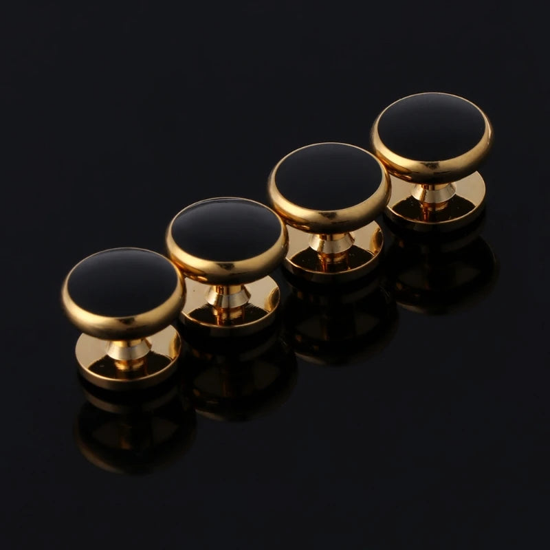 6 Pcs Men's Tuxedo Cufflinks Formal Costume Shirt Studs Cuff Links Set Drop Shipping Vedee