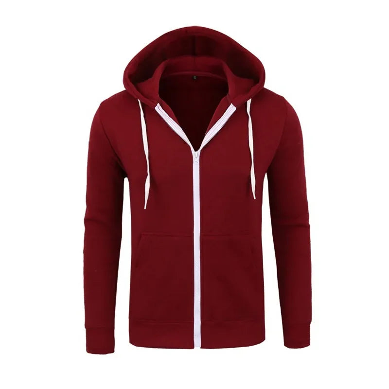 MRMT 2024 New Men's Hoodies Sweatshirts Zipper Hoodie Men Sweatshirt Solid Color Man Hoody Sweatshirts For Male Sweatshirts Vedee