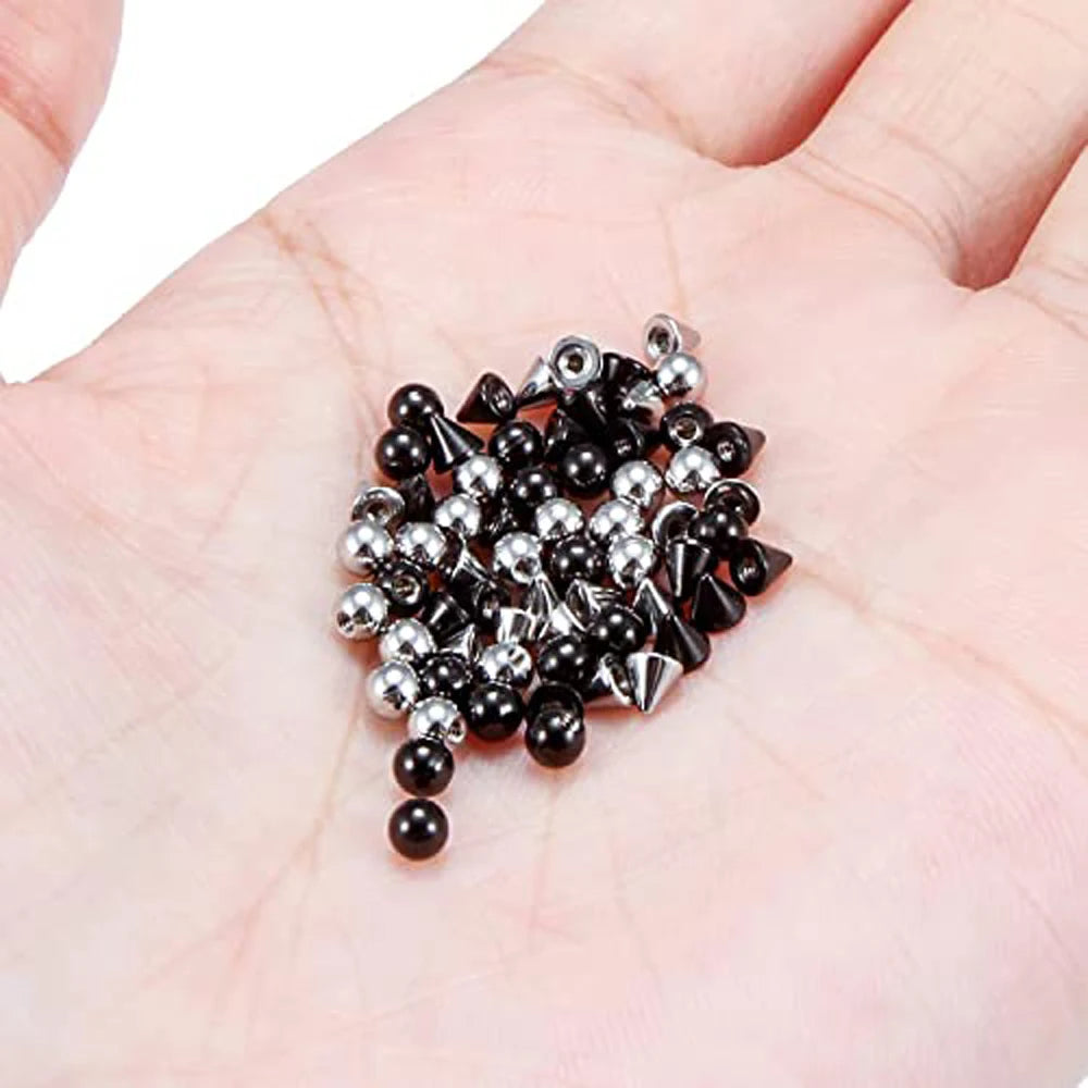 16/64 Pcs Externally Threaded Piercing Balls Stainless Steel Replacement Balls Piercing Parts Lip Tragus Helix Body Jewelry 16G Vedee