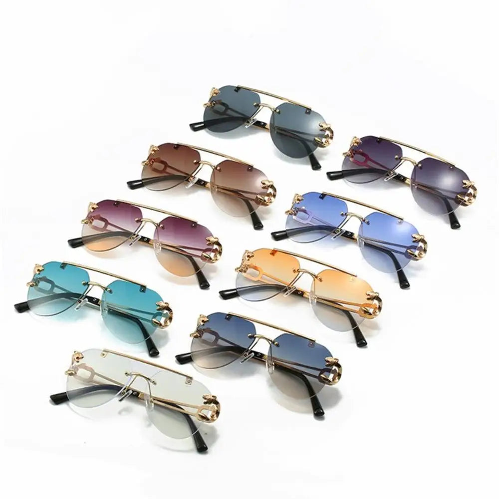 Fashion Retro Round Sunglasses Ladies European And American Trend Eyewear Metal Frame Jelly Glasses Wholesale 2023 New Vedee