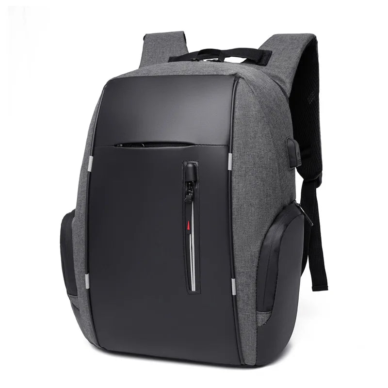 Men's Large Capacity Backpack Laptop Backpack Business Leisure Middle School Student Backpack with USB Charging Port Vedee