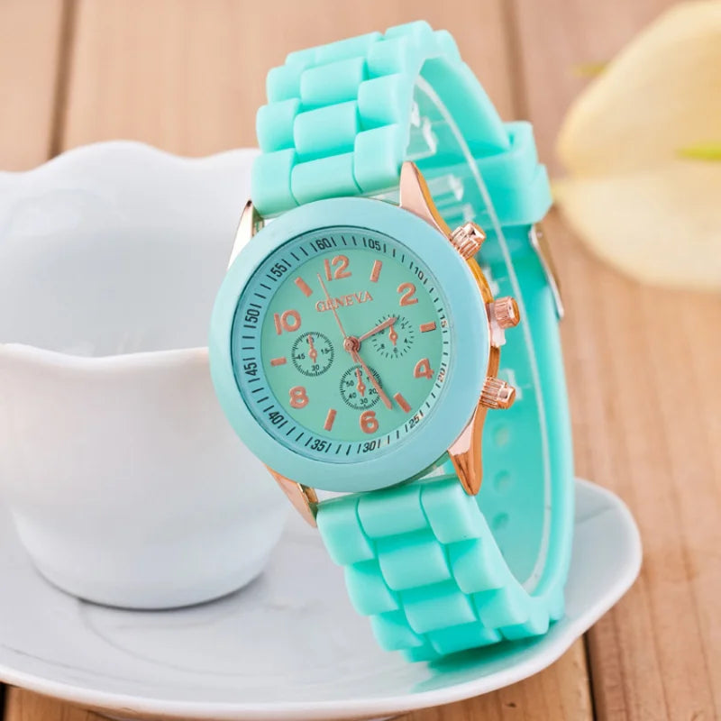 Women Watches 2023 New Fashion Luxury Brand Women's Watch Silicone Strap Quartz Wrist Watch For Female Relogio Feminino Zegarki Vedee