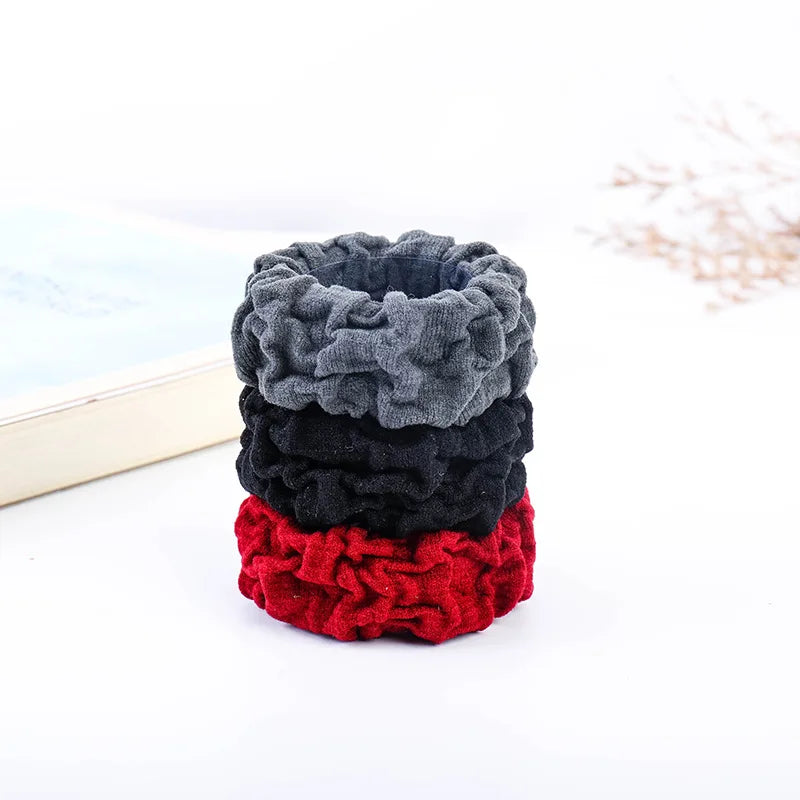 1/2/3 Pcs/Lot Wide Thick Elastic Hair Bands Solid Seamless Scrunchies Rubber Bands for Women Girls Hair Ties Ropes Accessories Vedee