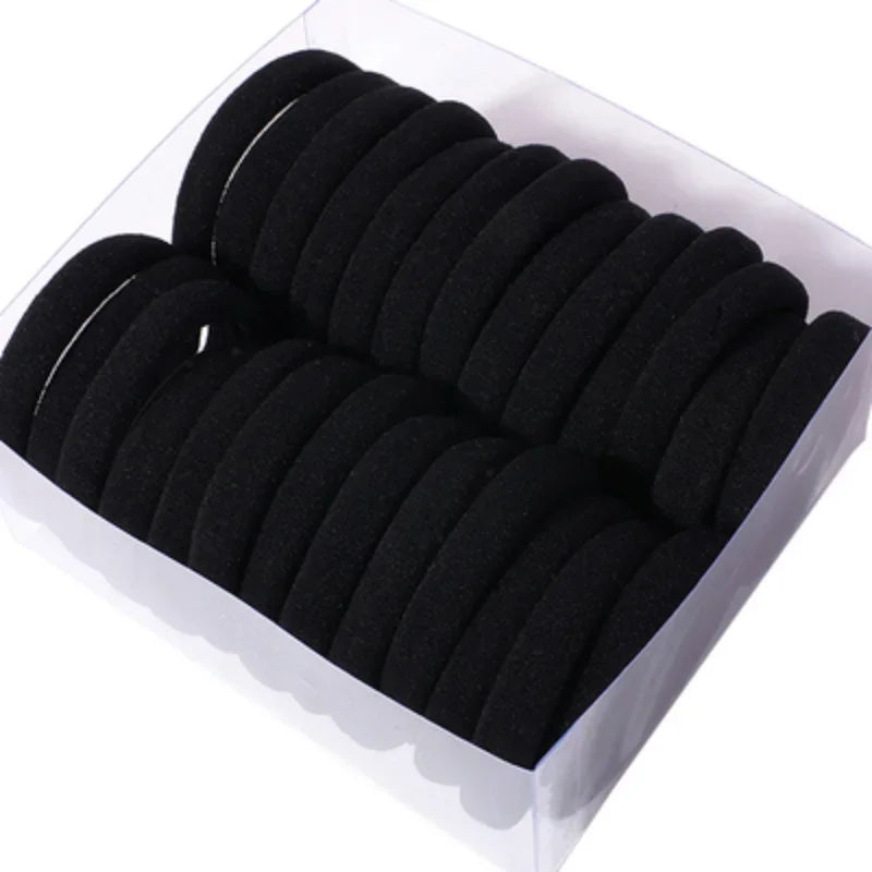 50/100Pcs High Elastic Hair Bands for Women Girls Black Hairband Rubber Ties Ponytail Holder Scrunchies Kids Hair Accessories Vedee