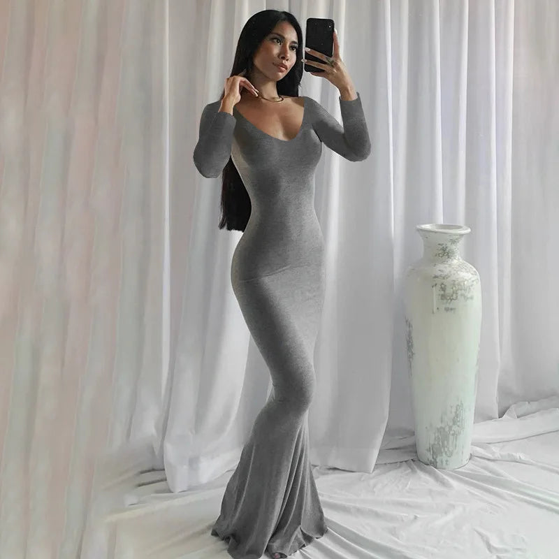 Satin Slip Sleeveless Backless Maxi Dress Women New Summer Bodycon Elegant Sexy Outfits Ladies Birthday Party Club Sundress Vedee