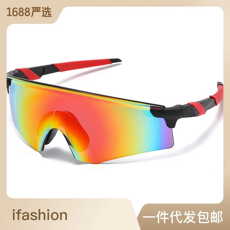 Fashion Cycling Sunglasses Men Women Colorful Reflective Glasses Outdoor Eyewear Sports Bicycle Safety Goggles Without Box Vedee